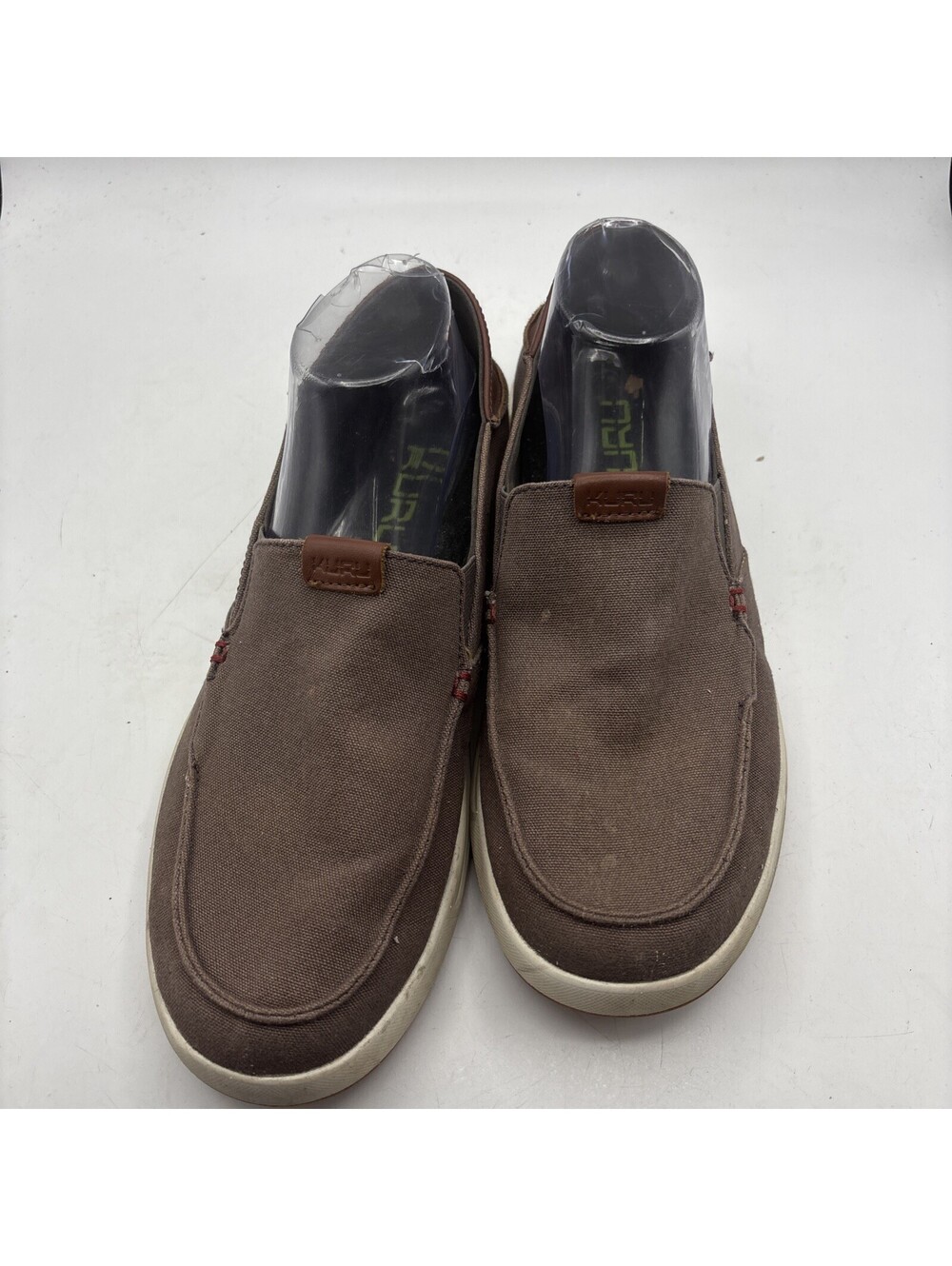 Kuru Pace Slip On Casual Shoe Mens 9.5 Orthotic Comfort Dark Ash Rich Walnut - Picture 8 of 10